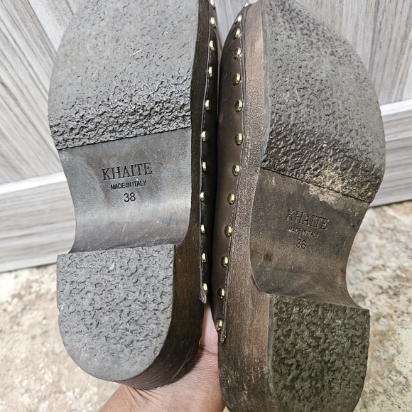 Khaite Lucca Studded Leather Clogs - Picture 9 of 16